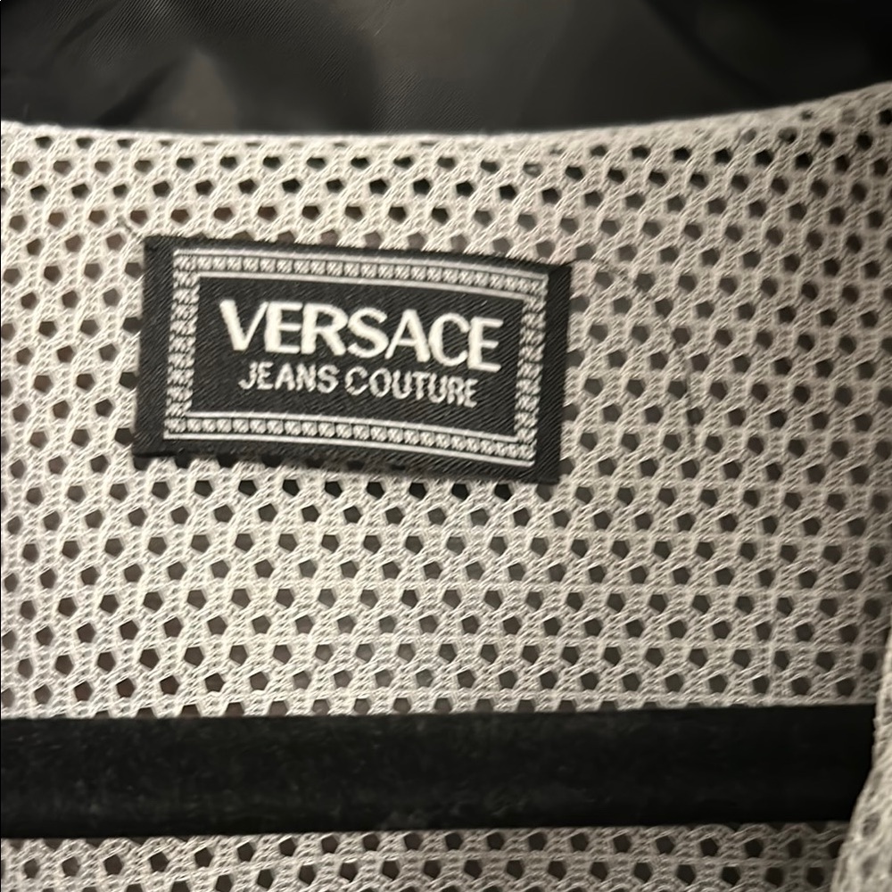 Versace Black Windbreaker Jacket - Picture 2 of 8